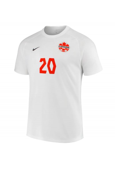 Fotbalové Dres Kanada Jonathan David #20 Venkovní Oblečení MS 2022 Krátký Rukáv
